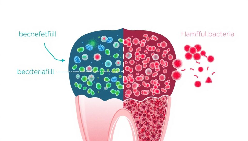 Scientific visualization of oral microbiome balance